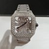 moissanite-cartier-santos-skeleton-whsa0015-white