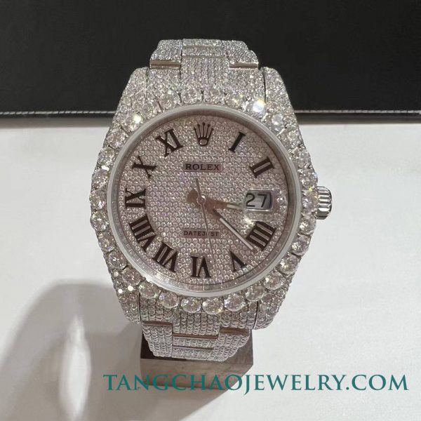 moissanite-rolex-datejust-m126300-white