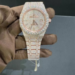 VVS Moissanite Audemars Piguet 15400 41MM Rose Gold