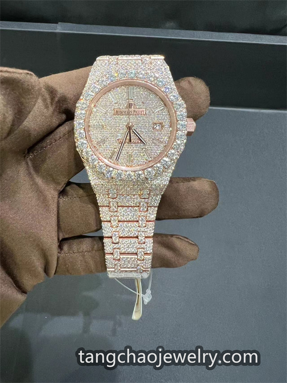 VVS Moissanite Audemars Piguet 15400 41MM Rose Gold