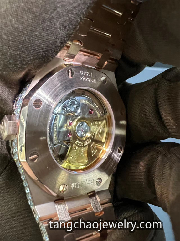 VVS Moissanite Audemars Piguet 15400 41MM Rose Gold - Image 7