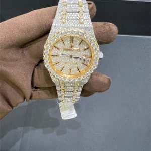 VVS Moissanite Audemars Piguet 15400 41MM two-tone yellow gold