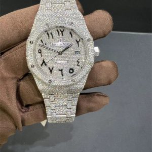 VVS Moissanite Audemars Piguet 15400 White 41MM Arabic
