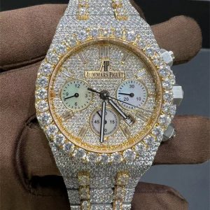 VVS Moissanite Audemars Piguet 26331 two-tone yellow gold