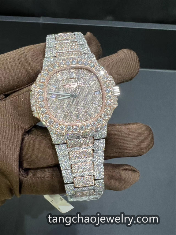 VVS Moissanite Patek Philippe 5711 Two-tone rose gold