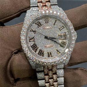 VVS Moissanite Rolex Datejust 36MM Two-Tone Rose Gold