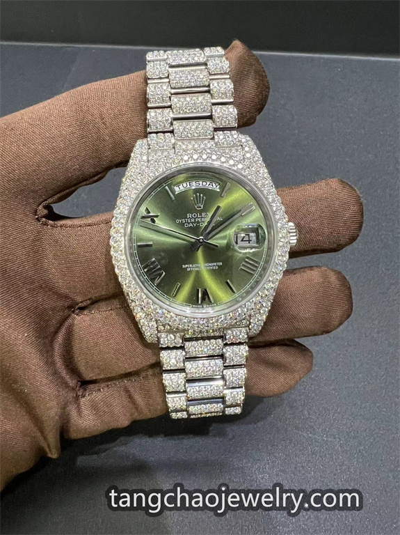 VVS Moissanite Rolex Daydate m228236 president White - Image 3