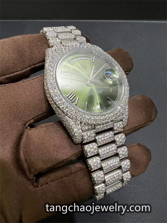 VVS Moissanite Rolex Daydate m228236 president White - Image 4