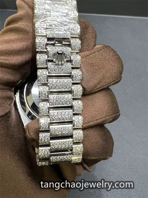 VVS Moissanite Rolex Daydate m228236 president White - Image 6