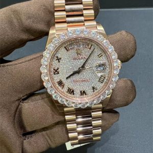 VVS Moissanite Rolex daydate m228236 presidential rose gold 40MM