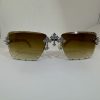 VVS Moissanite Cartier horn cross glasses