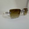 VVS Moissanite Cartier horn cross glasses