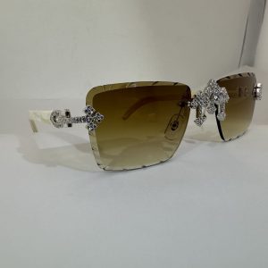 VVS Moissanite Cartier horn cross glasses