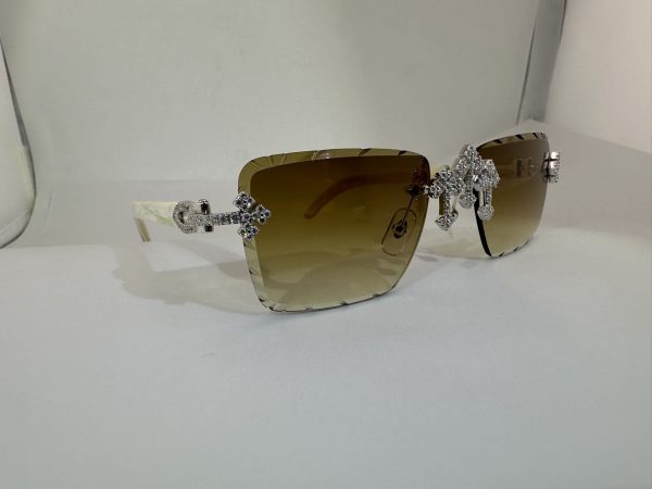 VVS Moissanite Cartier horn cross glasses