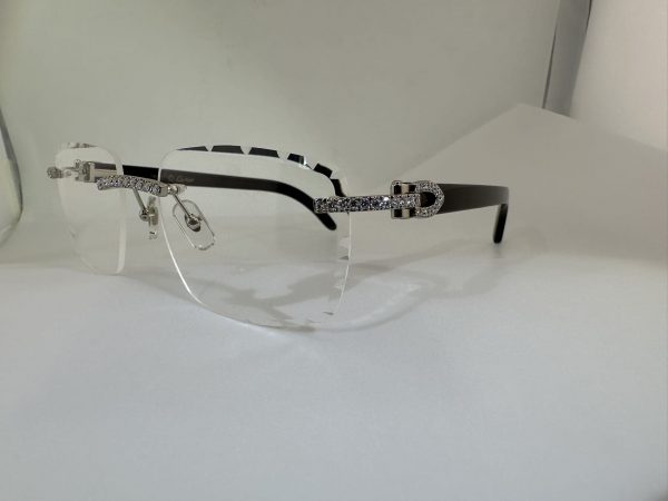 VVS Moissanite Cartier horn glasses