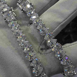 VVS Moissanite 925 Sterling Silver PEAR Tennis Bracelet 12MM 8 inches Rose Gold
