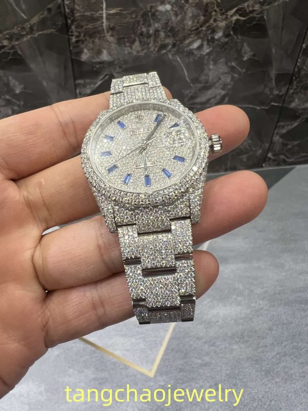 VVS Moissanite Rolex Datejust 36MM White