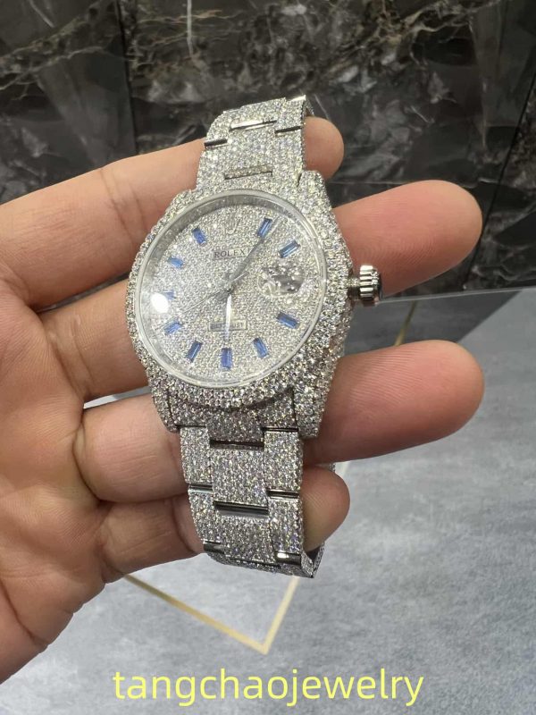 VVS Moissanite Rolex Datejust 36MM White