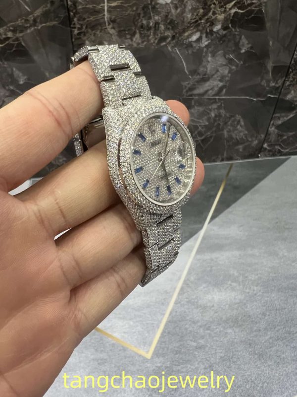 VVS Moissanite Rolex Datejust 36MM White