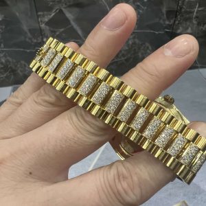 VVS Moissanite Rolex Daydate m228236 presidential yellow gold
