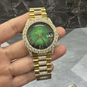VVS Moissanite Rolex Daydate m228236 presidential yellow gold