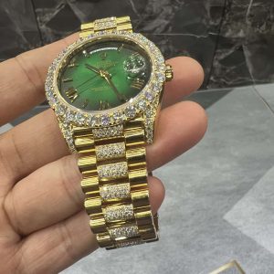 VVS Moissanite Rolex Daydate m228236 presidential yellow gold
