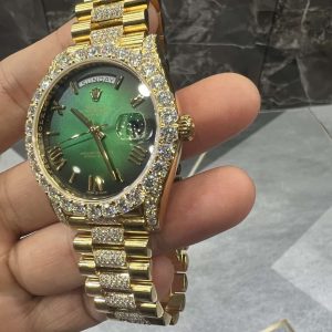VVS Moissanite Rolex Daydate m228236 presidential yellow gold