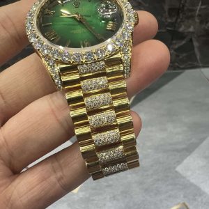 VVS Moissanite Rolex Daydate m228236 presidential yellow gold