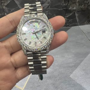 VVS Moissanite Rolex daydate m228236 presidential White