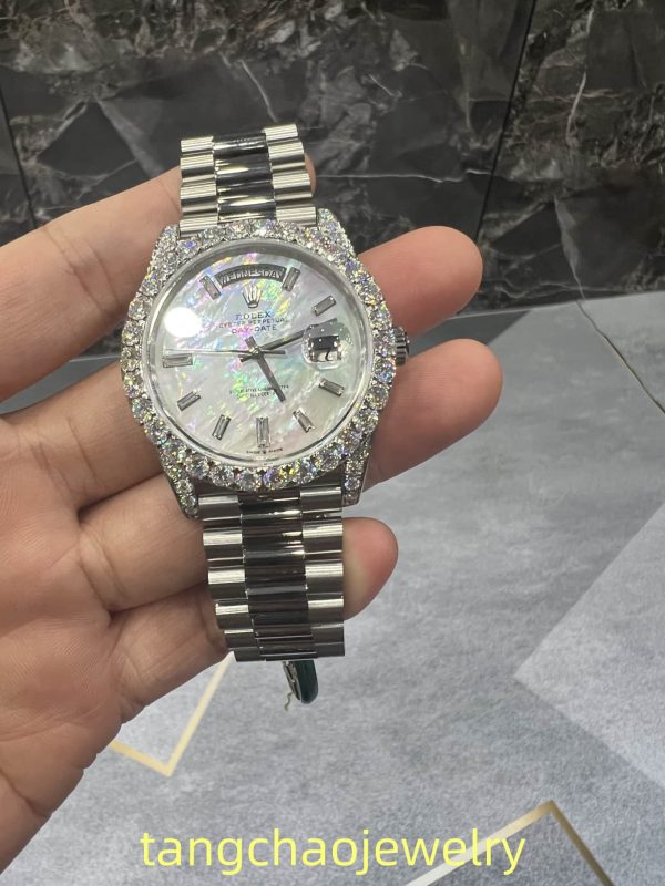 VVS Moissanite Rolex daydate m228236 presidential White