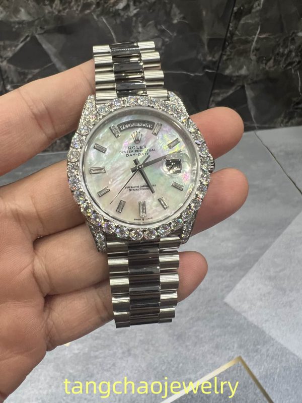 VVS Moissanite Rolex daydate m228236 presidential White