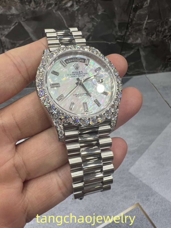 VVS Moissanite Rolex daydate m228236 presidential White