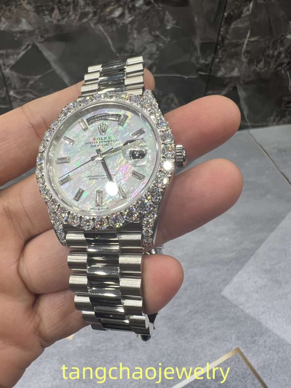 VVS Moissanite Rolex daydate m228236 presidential White