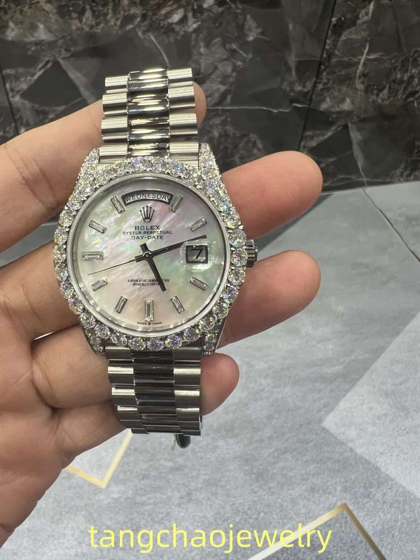 VVS Moissanite Rolex daydate m228236 presidential White
