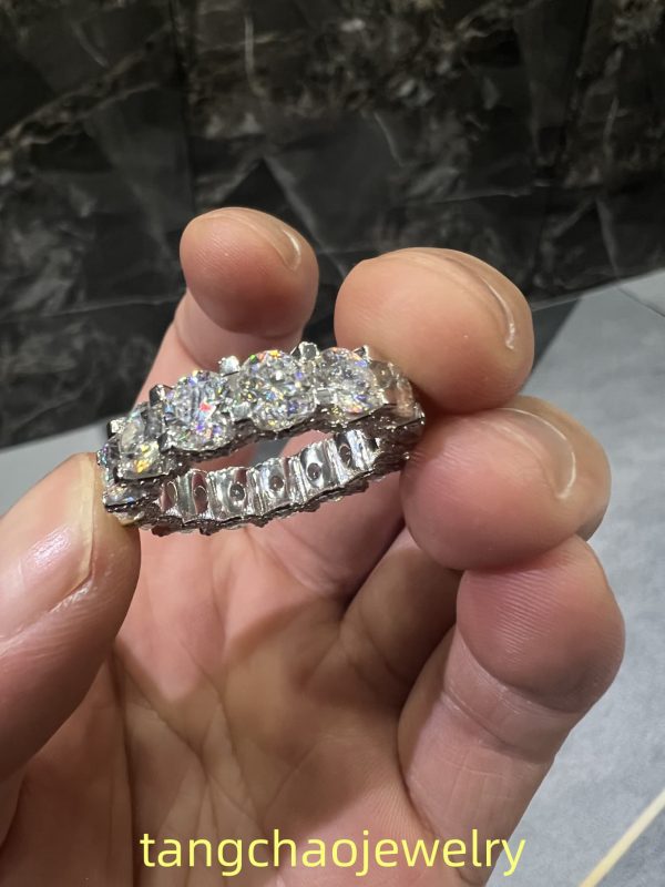 VVS Moissanite 925 Silver Luxury Ring White Gold