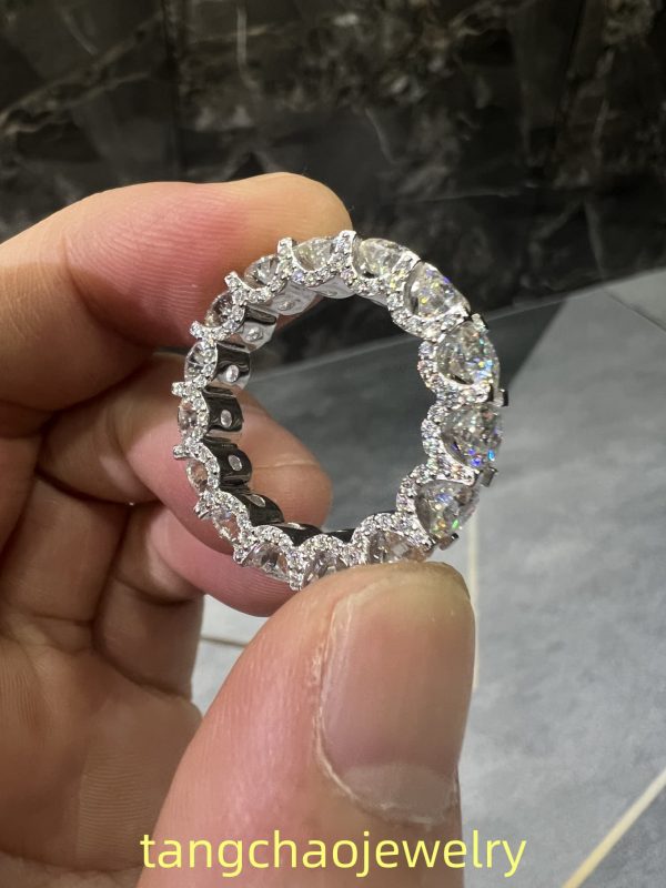 VVS Moissanite 925 Silver Luxury Ring White Gold