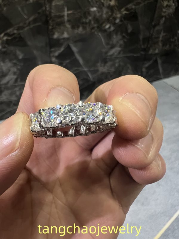 VVS Moissanite 925 Silver Luxury Ring White Gold