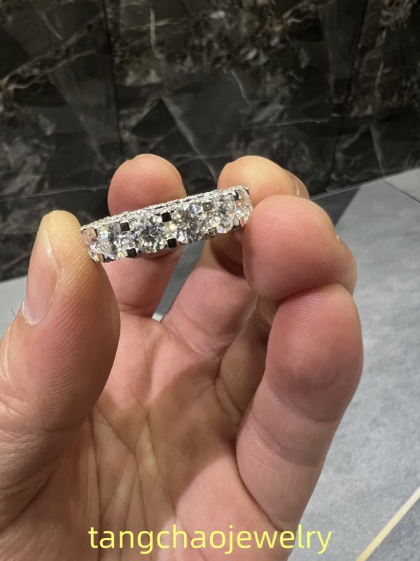 VVS Moissanite 925 Silver Luxury Ring White Gold