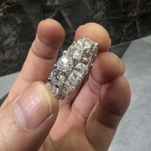 VVS Moissanite 925 Silver Luxury Ring White Gold