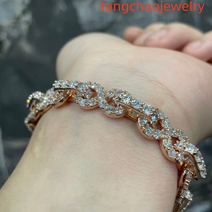VVS Moissanite 9k Gold Miami Cuban Chain 9mm 9-inch