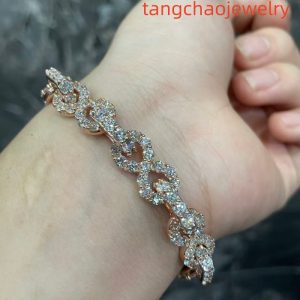 VVS Moissanite 9k Gold Miami Cuban Chain 9mm 9-inch