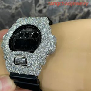 VVS Moissanite Casio G-SHOCK GM-6900 Black