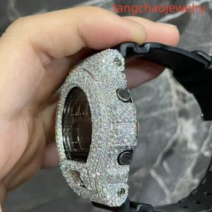 VVS Moissanite Casio G-SHOCK GM-6900 Black