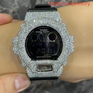 VVS Moissanite Casio G-SHOCK GM-6900 Black
