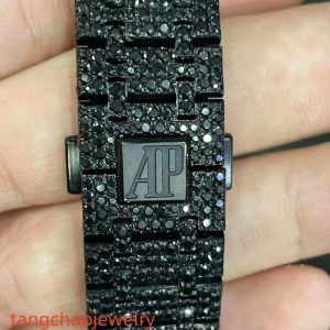 VVS Moissanite Audemars Piguet 15400 41MM black gold-plated