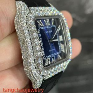 VVS Moissanite Cartier Santos WSSA0009 Blue