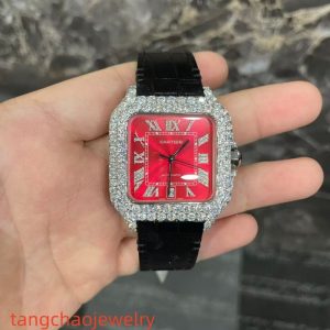 VVS Moissanite Cartier Santos WSSA0009 Red