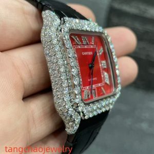 VVS Moissanite Cartier Santos WSSA0009 Red