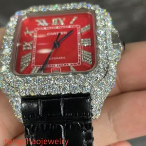 VVS Moissanite Cartier Santos WSSA0009 Red