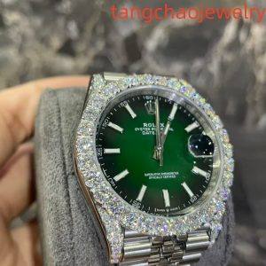 VVS Moissanite Rolex Datejust 41mm (Green)